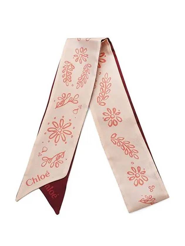 Bandeau Silk Scarf Pink - CHLOE - BALAAN 6