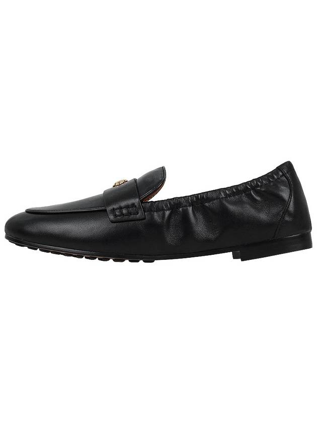 Ballet Double T Napa Leather Loafers Black - TORY BURCH - BALAAN 4