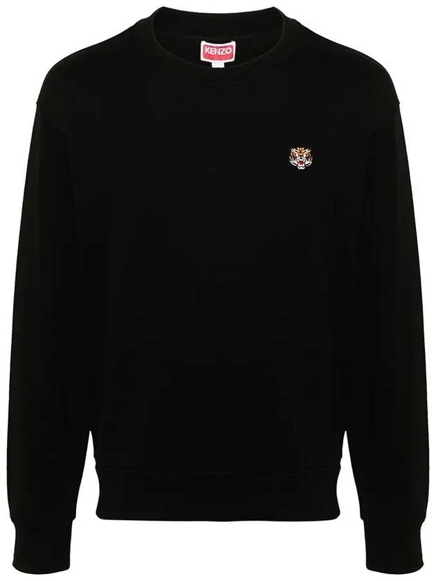 Lucky Tiger Embroidered Sweatshirt Black - KENZO - BALAAN 3