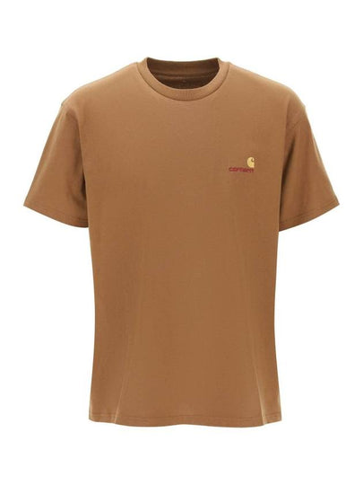 American Script Short Sleeve T-Shirt Hamilton Brown - CARHARTT WIP - BALAAN 2