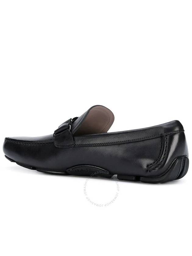 Men's Bara Bit Driver Moccasin Loafer Black - SALVATORE FERRAGAMO - BALAAN 3