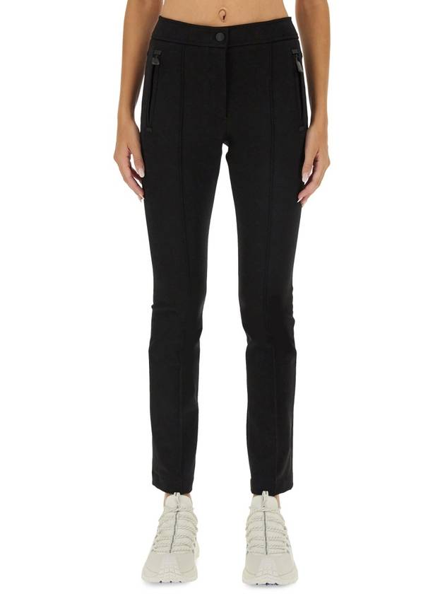 Twill Skinny Pants Black - MONCLER - BALAAN 2