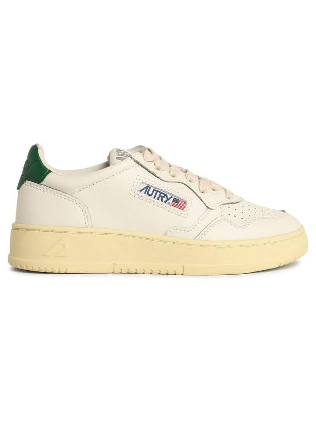 Medalist Green Tab Leather Low Top Sneakers White - AUTRY - BALAAN 2