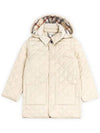 Kids Quilted Coat Pale Stone - BURBERRY - BALAAN 3