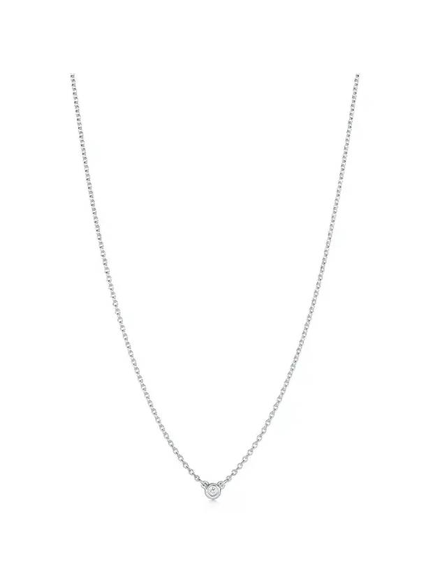 Diamond By The Yard Single Diamond Pendant Necklace Silver - TIFFANY & CO. - BALAAN 1