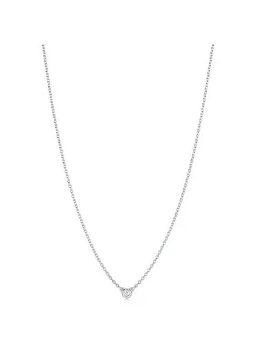 Diamond By The Yard Single Diamond Pendant Necklace Silver - TIFFANY & CO. - BALAAN 1