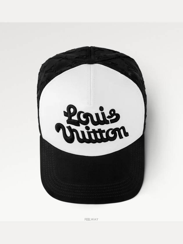 Mesh Signature Ball Cap Black - LOUIS VUITTON - BALAAN 7