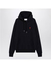 Red Heart Logo Classic Cotton Hoodie Black - AMI - BALAAN 2