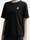 Speedy Fox Patch TShirt Short Sleeve Black - MAISON KITSUNE - BALAAN 4