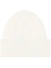 Goggle Detail Ribbed Beanie White - CP COMPANY - BALAAN 3