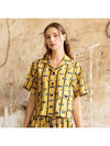 Golf Tennis Women s Button Up Pocket T Shirt Mustard - AVAVE - BALAAN 2