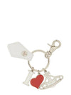 Biogreen I Love ORB Saffiano Key Holder White - VIVIENNE WESTWOOD - BALAAN 1