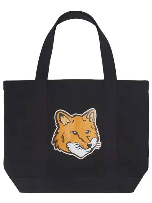 Fox Head Print Tote Bag Black - MAISON KITSUNE - BALAAN 2