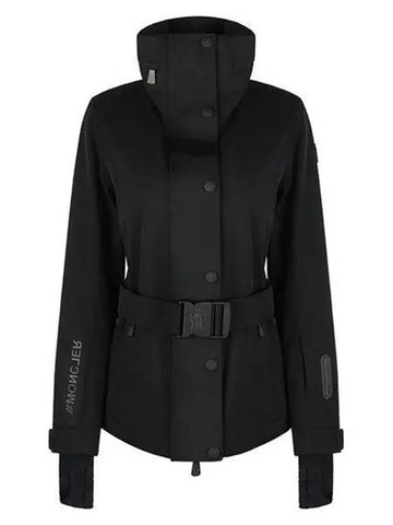 23FW 1A00039 53066 999 Hinet Grenoble Women’s Hooded Jacket Black 997738 - MONCLER - BALAAN 1