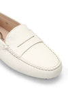 Women's Gommino Leather Driving Shoes White - TOD'S - BALAAN 4