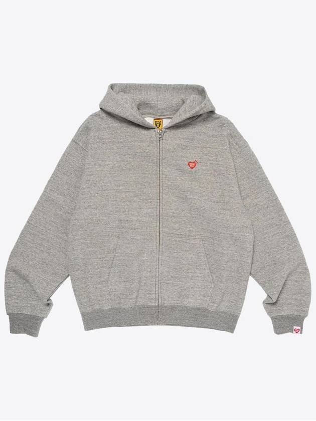 Heart logo hooded zip up jacket gray HM26CS040 - HUMAN MADE - BALAAN 2