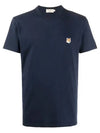 Fox Head Patch Classic Short Sleeve T-Shirt Navy - MAISON KITSUNE - BALAAN 2