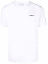 Wave Diag Slim Short Sleeve T Shirt White - OFF WHITE - BALAAN 2