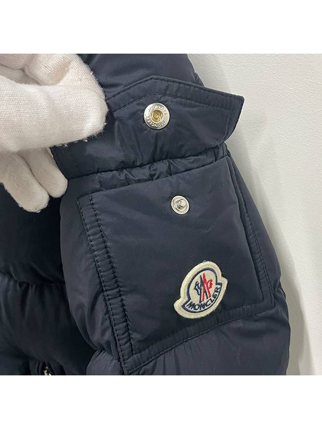 Kids Logo Patch MARAT Down Long Padded Jacket 12Y 14Y Navy 1C00010 595FD 776 - MONCLER - BALAAN 5