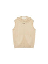 hooded zipup vest beige - BRUNELLO CUCINELLI - BALAAN 2