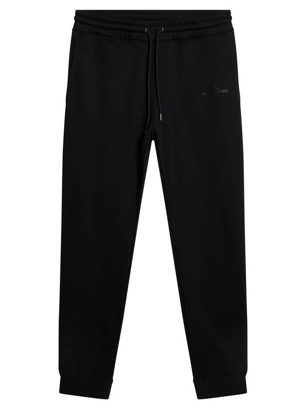 Alpha Logo Print Track Pants Black - J.LINDEBERG - BALAAN 2