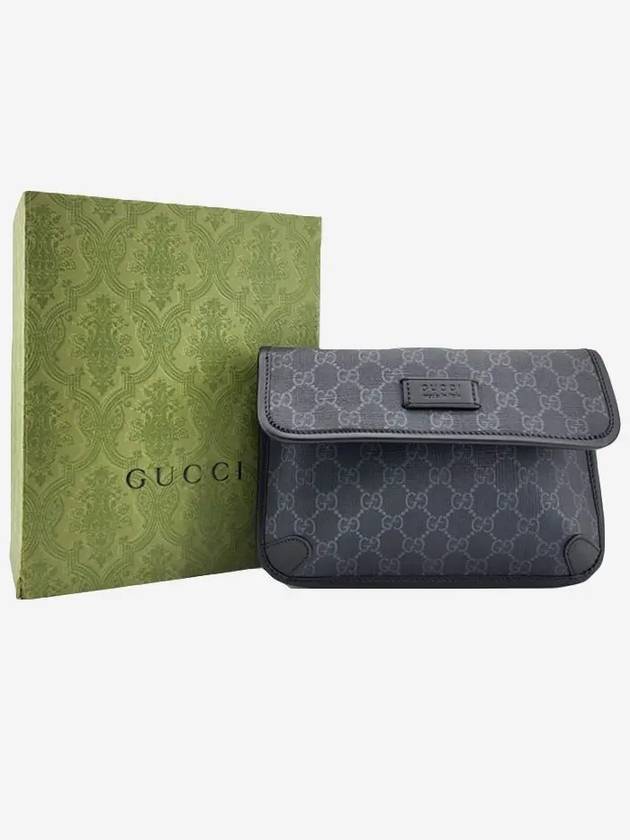 GG Supreme Belt Bag Black - GUCCI - BALAAN 3