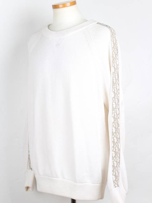 Oblique insert knit white XL - DIOR - BALAAN 2