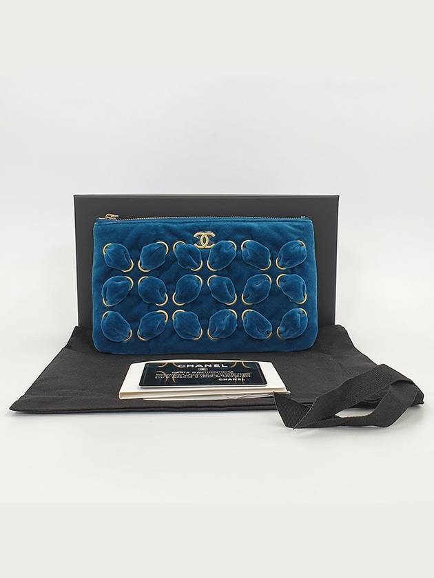 Women s Season Velvet Clutch Small - CHANEL - BALAAN 3