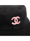 CC Logo Reversible Bucket Hat Black - CHANEL - BALAAN 9