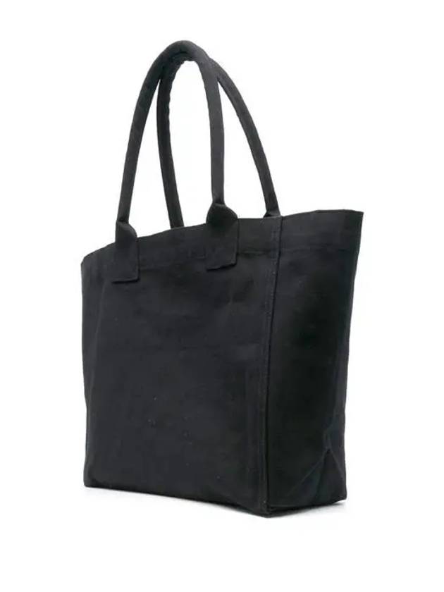 Small Yenky Logo Tote Bag Black - ISABEL MARANT - BALAAN 4