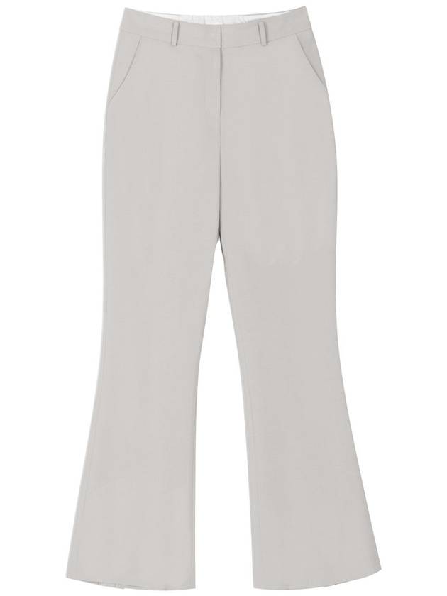 CICA summer office look set-up hem back cut secret banding semi bootcut slacks pants silver CICA05SV - RAMUSTUDIO - BALAAN 2