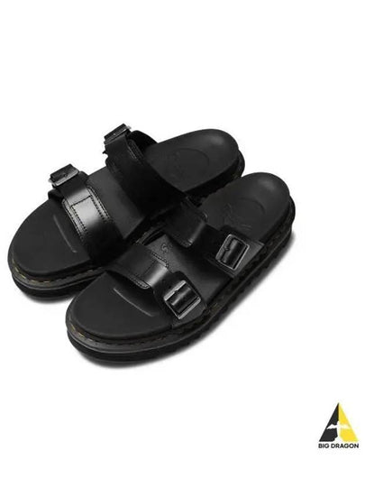 Miles Buckle Brando Leather Sandals Black - DR. MARTENS - BALAAN 2