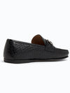 Salvatore Logo Leather Loafers Black - SALVATORE FERRAGAMO - BALAAN.