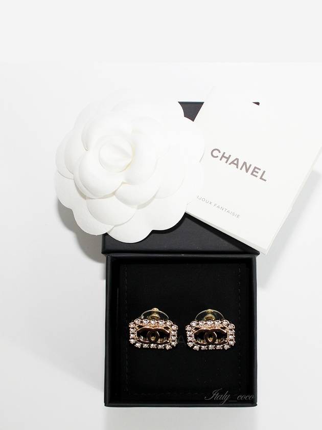 CC Logo Octagon Pendant Earrings Gold - CHANEL - BALAAN 2