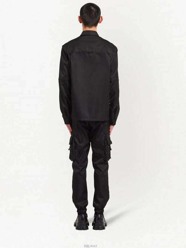 Re-Nylon Shirt Jacket Black - PRADA - BALAAN 6