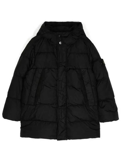 Kids Wappen Patch Down Long Padding Black - STONE ISLAND - BALAAN 2