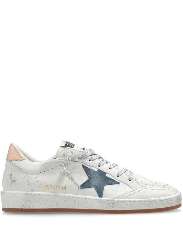 Ballstar Leather Low Top Sneakers Smoke Blue White - GOLDEN GOOSE - BALAAN 2