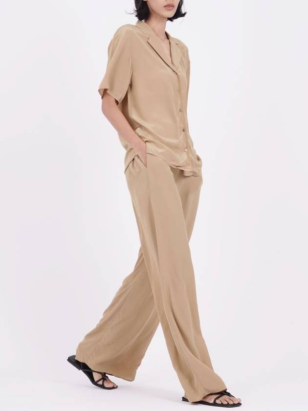 Women's Fluid Viscose Wide Pants Beige - THEORY - BALAAN 5