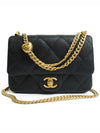 Calfskin Mini Flap Shoulder Bag Black - CHANEL - BALAAN 1