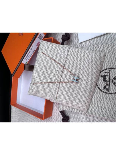 Mini Pop H Pendant Necklace Rose Gold - HERMES - BALAAN 2