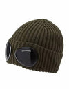 Extra Fine Merino Wool Goggle Beanie Ivy Green - CP COMPANY - BALAAN 3