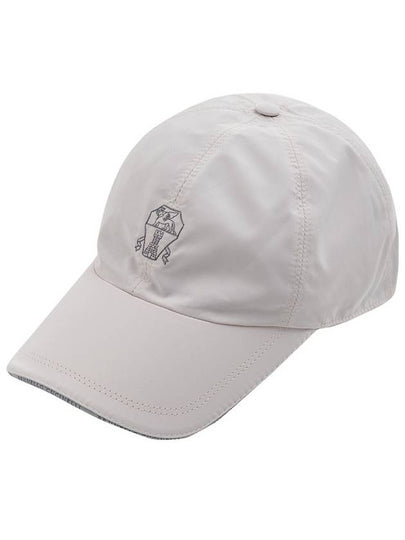 Embroidered Logo Curved Peak Ball Cap White - BRUNELLO CUCINELLI - BALAAN 2