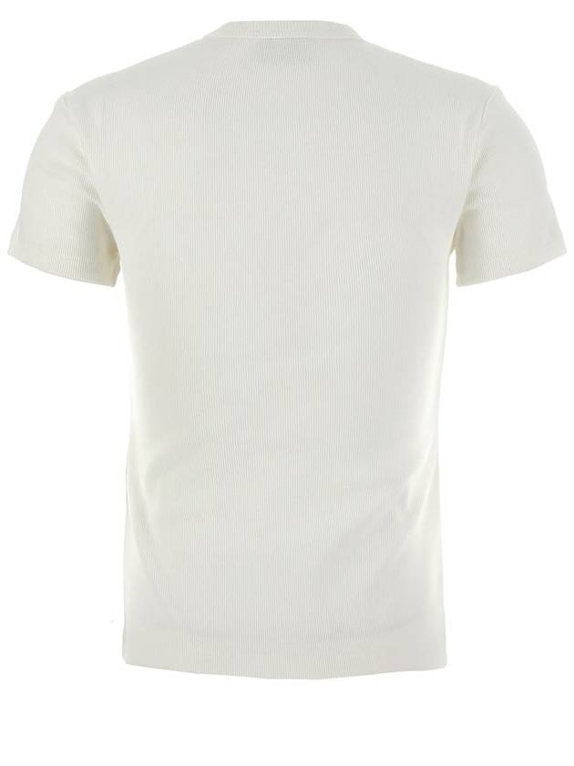 White Black Cotton Blend T-Shirt OWAA065C99JER0050110 B0561000566 - OFF WHITE - BALAAN 3