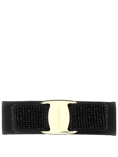 Vara Bow Hairclip Black - SALVATORE FERRAGAMO - BALAAN 2