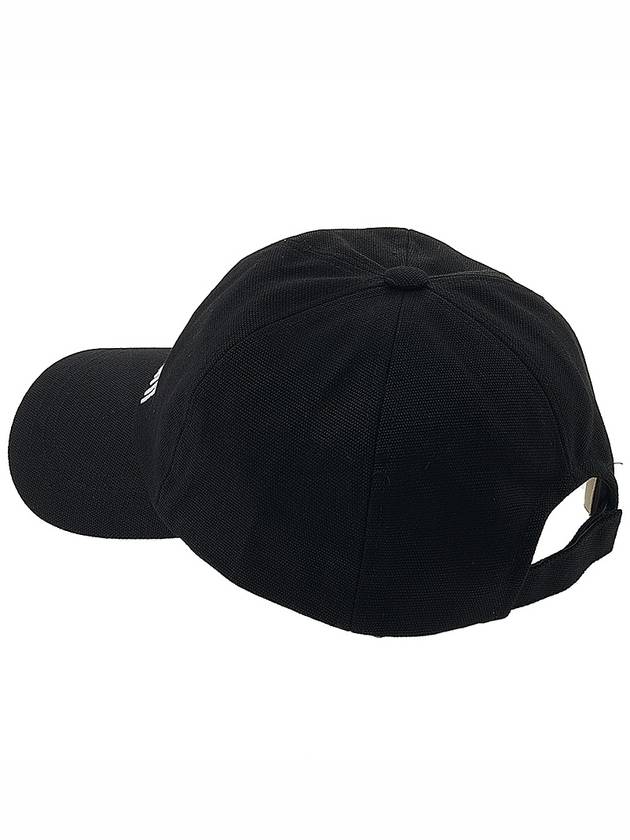 Tyron Logo Cotton Ball Cap Black - ISABEL MARANT - BALAAN 4