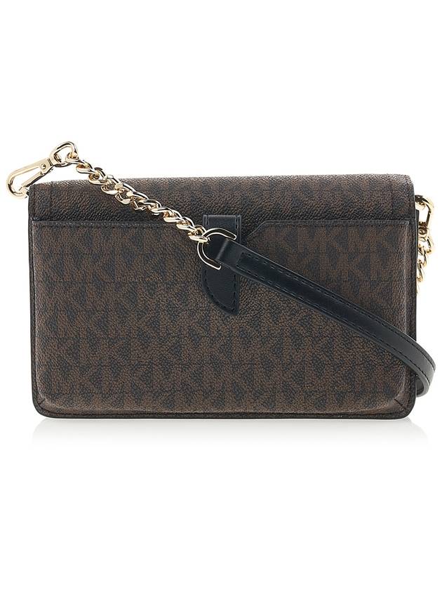 Heather Extra Small Logo Canvas Cross Bag Brown - MICHAEL KORS - BALAAN 4