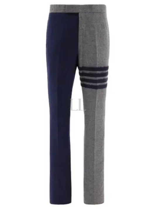 Diagonal Two-Tone Merino Wool Slacks - THOM BROWNE - BALAAN 2