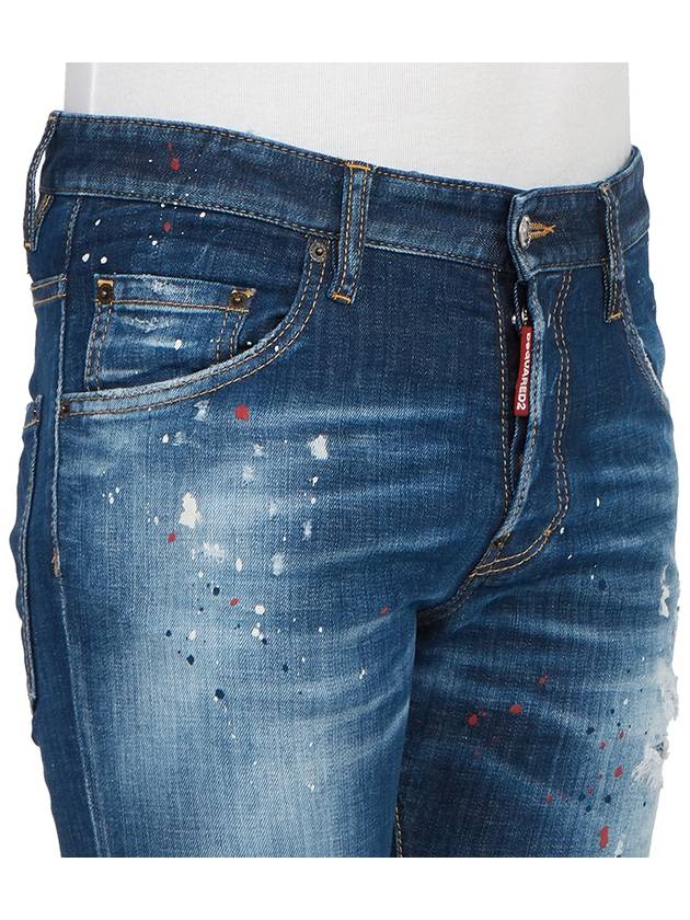 Detail Multi Painting Skater Jeans Navy - DSQUARED2 - BALAAN 10