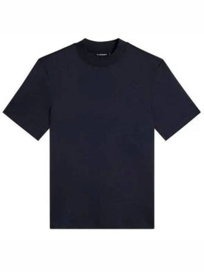 Ace Mock Neck Short Sleeve T-Shirt Navy - J.LINDEBERG - BALAAN 2