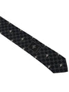 Interlocking GG Pattern Bee Print Tie Black - GUCCI - BALAAN 8